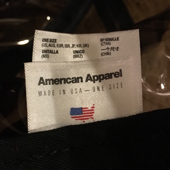 American Apparel PVC snapback- black - Picture 4 of 4